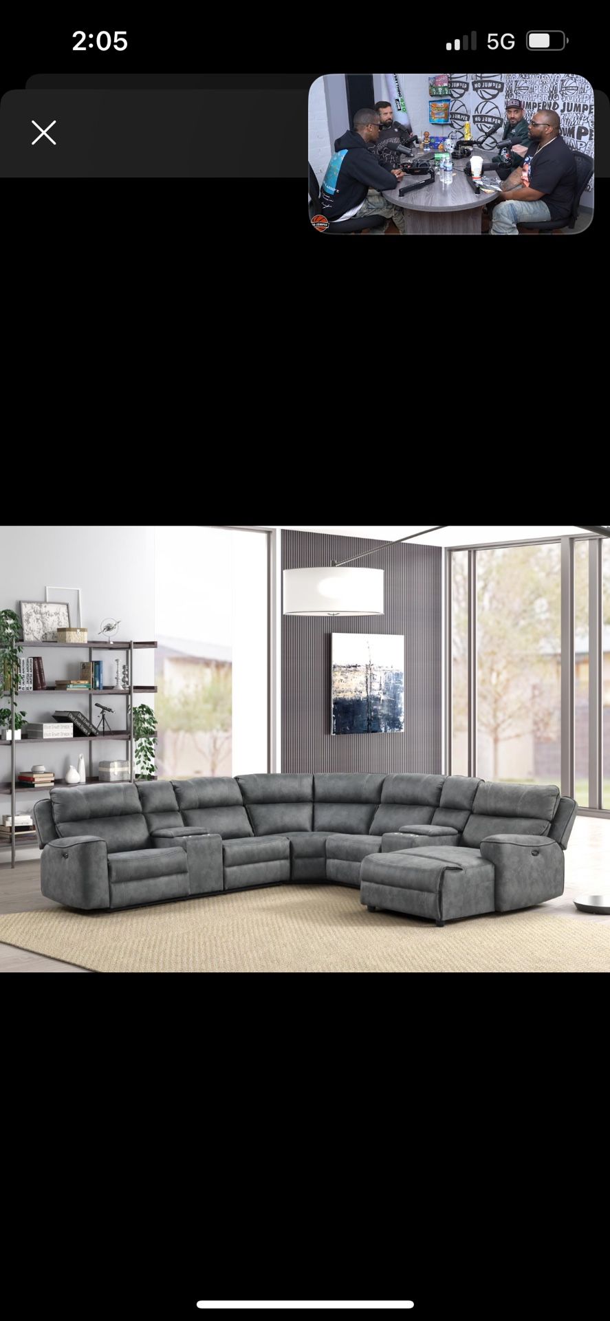 Power Reclining Sectional