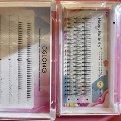 1box of individual fake eyelashes and half box of bottom eyelashes give away
