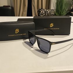 DAVID BECKHA Sunglasses Size 55mm 145mm 17mm black Men NEW