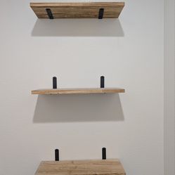 WOOD WALL SHELVES