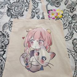 Tote Bag Kitty And Girl
