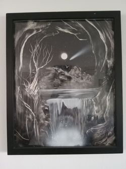$5 Picture Full Moon  22"h x 17"w