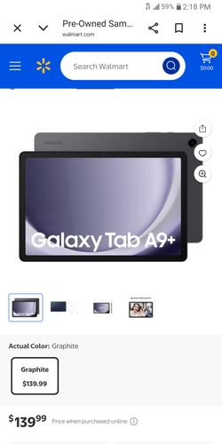 Samsung galaxy tablet A9+5G $120