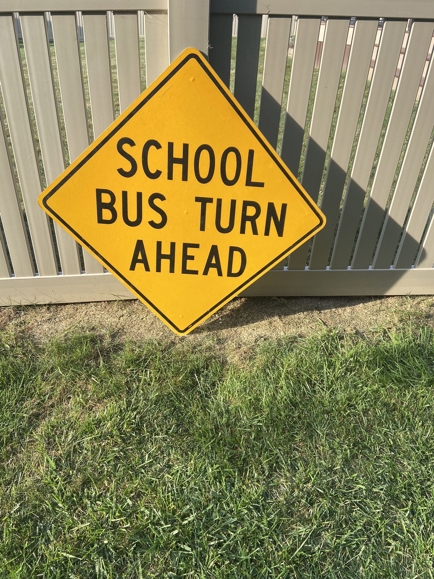 School Bus Turn Ahead