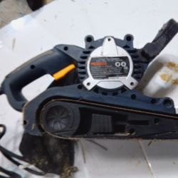 Chicago Electric belt sander, likely the 3" x 21" model.