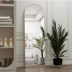 Full-Length Over-the-Door Mirror, Gold