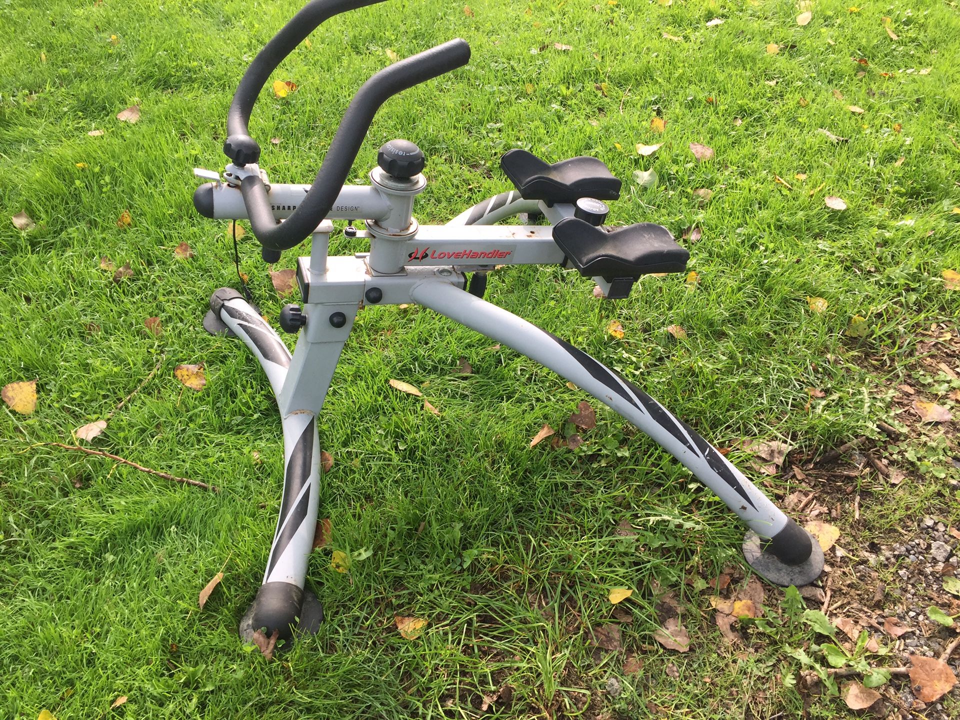 Exercise equipment sharper image love handler home gym