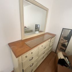 Ashley Vanity with Mirror and Drawers (Moving sale)