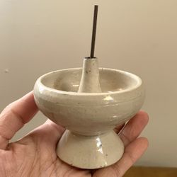 Handmade Incense Cone Holder Ceramics Pottery Vintage