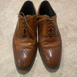 The Cole Haan Men's 9 Original Grand Wingtip Oxford Brown Shoes 