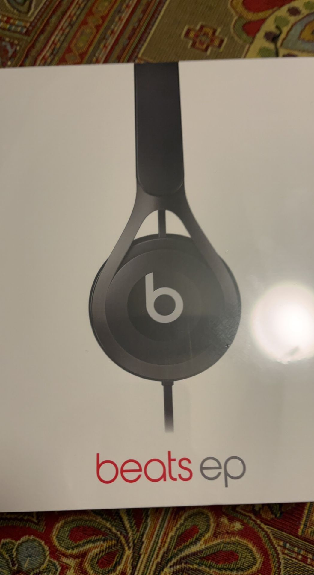 Beats EP Wired On-Ear Headphones - Battery Free for Unlimited Listening, Built in Mic and Controls - Matte Black