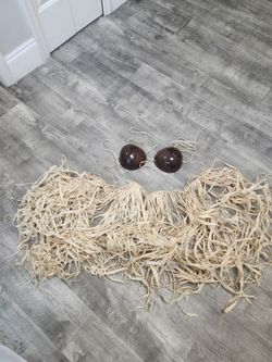 Coconut bra with skirt costume