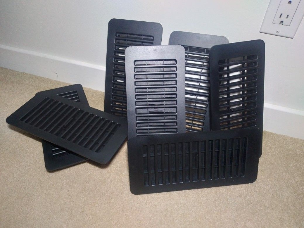 7pcs Heavy Duty Plastic Floor Vents 4"x10" AC HEAT Vents New Open Box