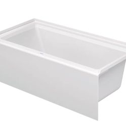 Alcove Soaking Acrylic Bathtub - 60 x 30 Right Drain