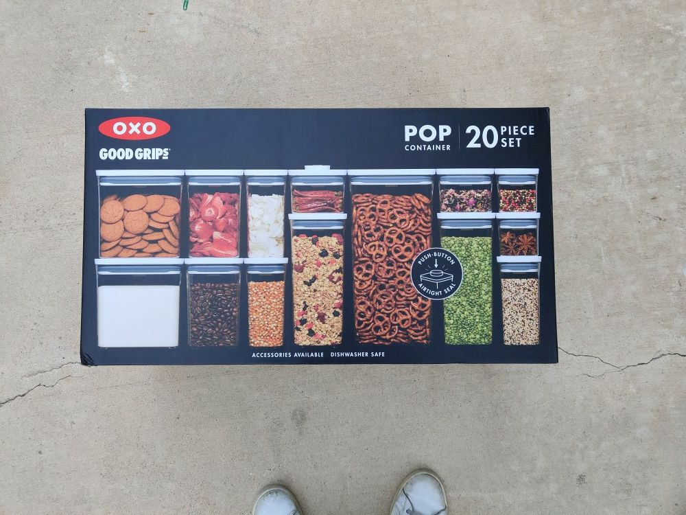 OXO Good Grips Pop Container 20 Piece Set Brand New