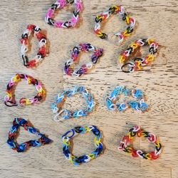 11 Pack Of Loom Band Bracelets 