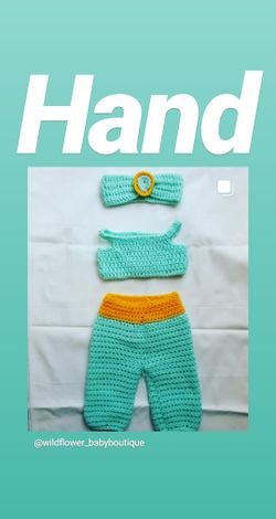 Baby jasmine crochet costume