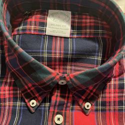 Bran New Plaid Long Sleeves Shirt 