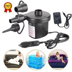 Electric Pump Inflator Inflatable Air Mattress Sleeping Couch Pool Lounger