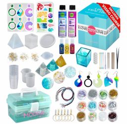New Epoxy Resin Starter craft Kit in storage box