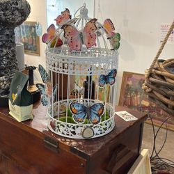 Decorative Butterfly Birdcage $15