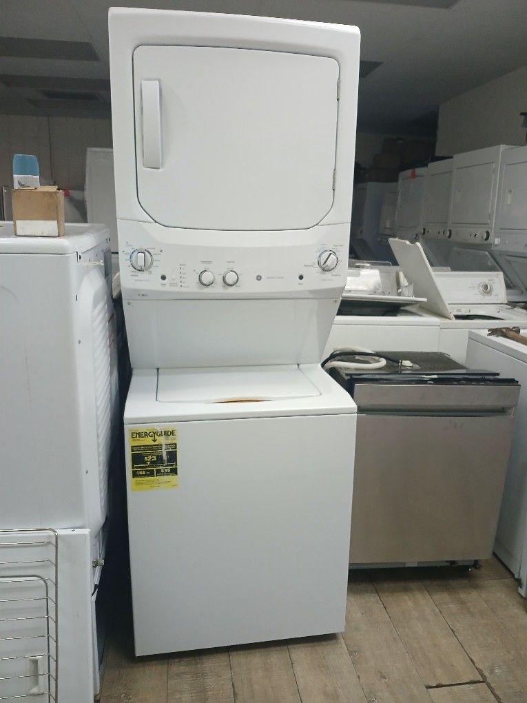 GE Stackable Electrónico 220v Lavadora Y Secadora Super