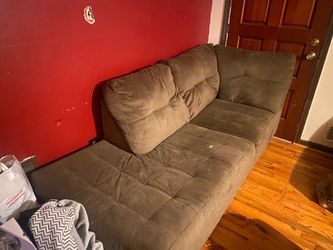 Brown sectional sofa