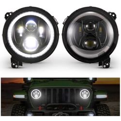 Kiwi Master LED Headlights for 2020-2025 Jeep Gladiator JT, 2018-2025 Jeep Wrangler JL/ 4xe Accessori