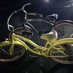 Nice Set Of His And Hers 26-inch Bikes