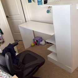 Child Student Desk With Cabinet White 45$ OBO 
