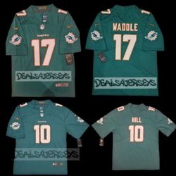 Tyreek Hill Waddle Dolphins NFL Jersey