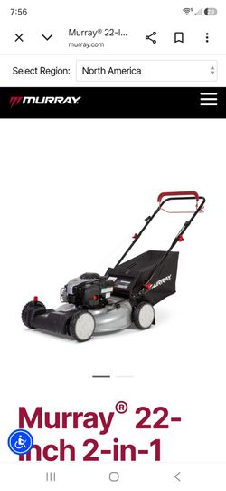 Murray gas lawn mower used like new  self propelled.