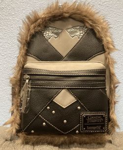 LOUNGEFLY GAME OF THRONES JON SNOW COSPLAY MINI BACKPACK~NWT