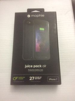Mophie Juice Pack Air: Protective Battery Case for iPhone 7/iPhone 8. (Wireless/Qi Charging Compatible).