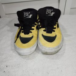 Vans Half Cab Bruce Lee Men 6 Yellow Black and White 
