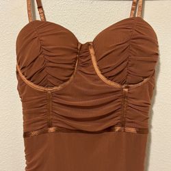 NEW Shein Burnt Orange Dress_ Size: M