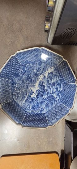 Antique Japanese Kuzan Kiln porcelain plate
