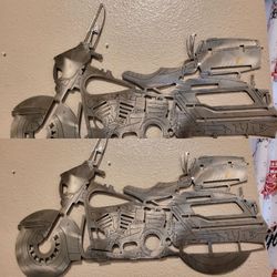 Motorcycle Laser Cut Steel Wall Decor Silhouette Man Cave Harley Triumph America