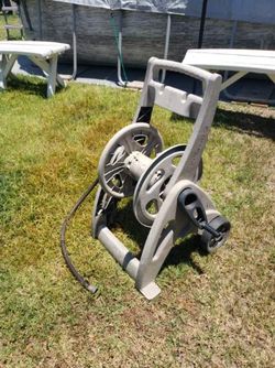 Garden Water Hose Reel With Hose Adapter