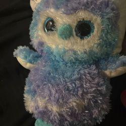 Blue/purple owl stuff animal
