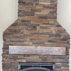 Fireplace mantle/floating shelf