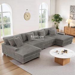 Double Chaise Sectional Sofa Couch