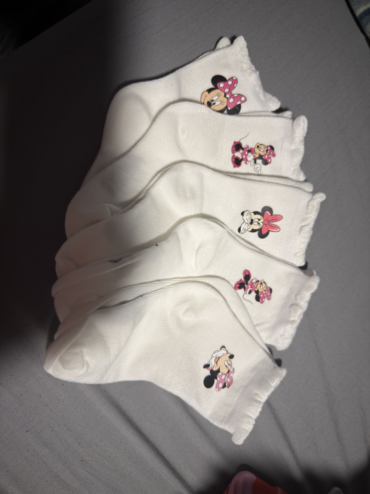 5 Pairs Of New Minnie Mouse Socks