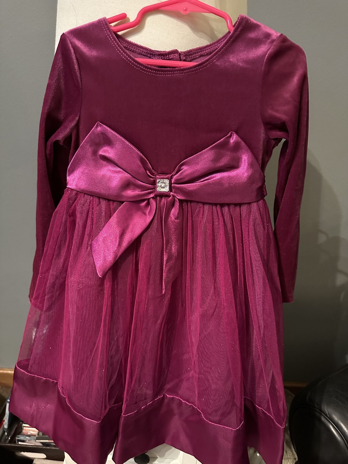 Size 5 Magenta Girls Party Dress by Youngland