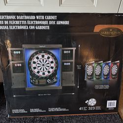Electronic Dart Board W/cabinet 