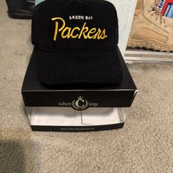 Green Bay Packers Hat Retro NFL Corduroy 