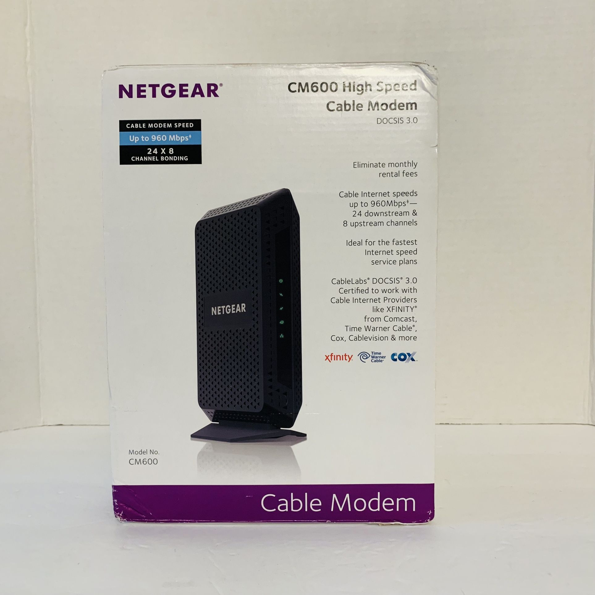 NETGEAR CM600 High Speed Cable Modem DOCSIS 3.0 