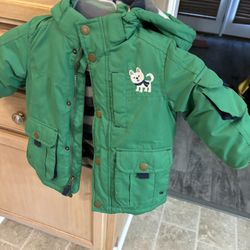 Boys 18 Months Carters Hoodie Coat/ Smoke Free/Pet Free