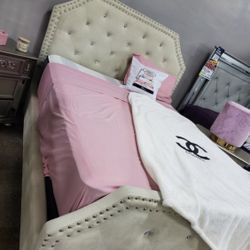 Queen Bed Frame Only !!!!!! (requires Box Spring )
