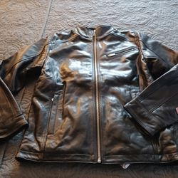 NWT..Men's Leather Jacket